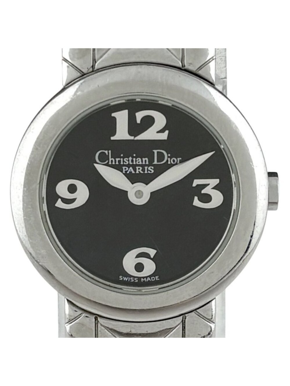 Dior Round Watch SS Quartz Black - Picture 1 of 4